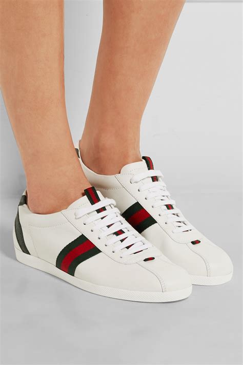 gucci leather sneakers white